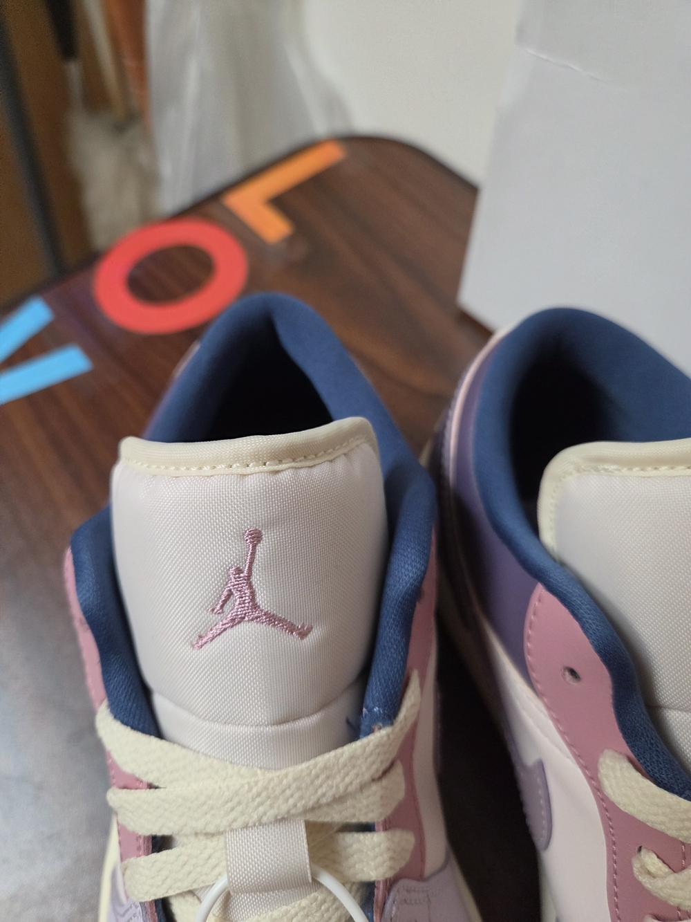 Brand New Air Jordan Low Retro - Pastel Lavender & Pink Women's Sneakers - Picture 5 of 8